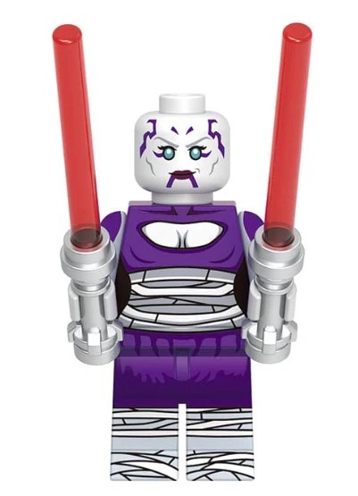 Dark Twin-Blade Assassin Custom Minifig