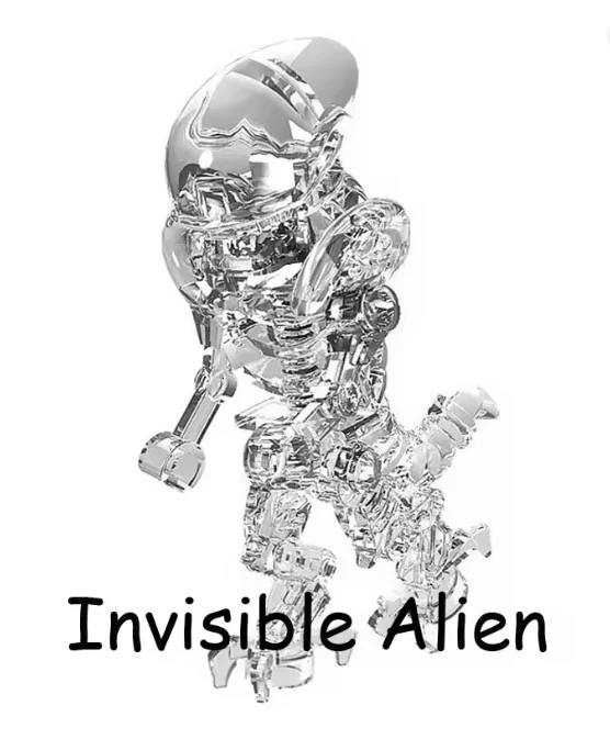 Invisible Alien Xenomorph Custom Minifig