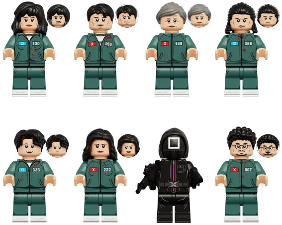 Squid Game Custom Minifig Set S3S1 (8 Figures)